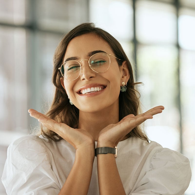 lady smiling